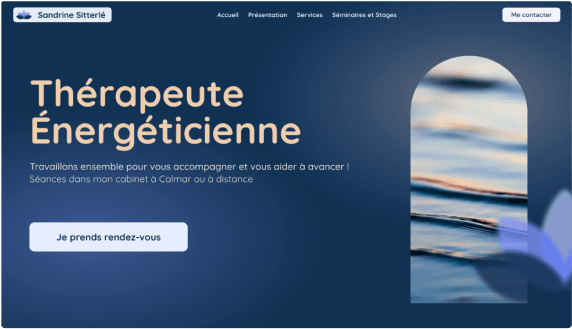 Création du site de Sandrine Sitterlé | Agence Web Regera